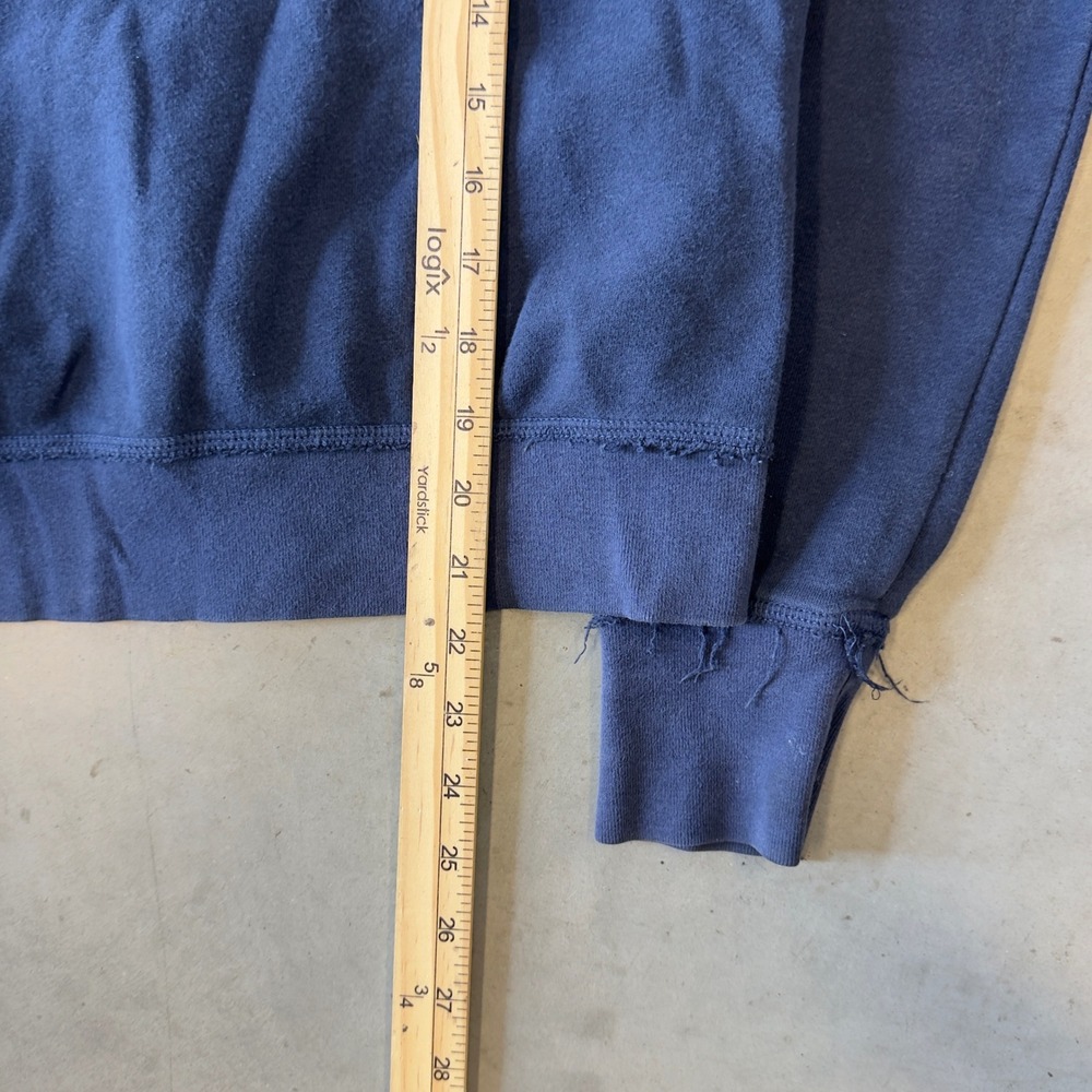 Aeropostale Womens Navy Blue Athletic Full Zip Hoodie Sweatshirt Medium - Picture 5 of 6